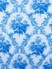 Blue Floral Halter Bikini Set sold by rihoas