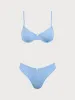 Blue Daisy Underwire Bikini Set sold by rihoas