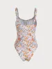 Floral Ruched Tie Front Bikini Sets sold by rihoas