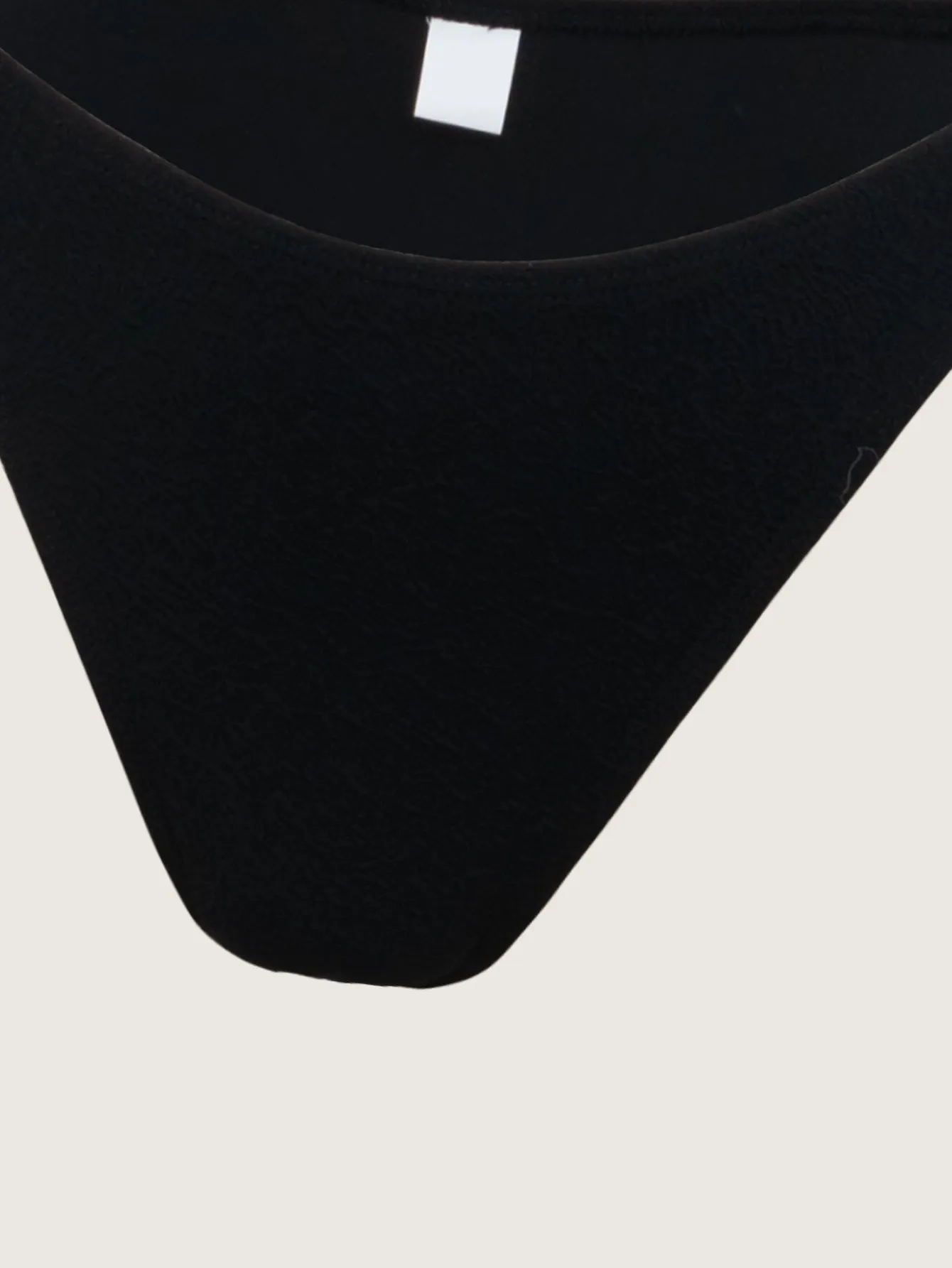 Black Ruched Tie Front Bikini Set sold by rihoas product image thumbnail 3