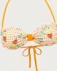 Yellow Floral Tie-Back Bikini Set sold by rihoas