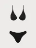 Black Ribbed Underwire Bikini Set sold by rihoas