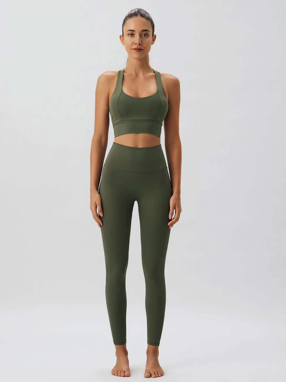 Green High Stretch Leggings sold by rihoas product image thumbnail 4