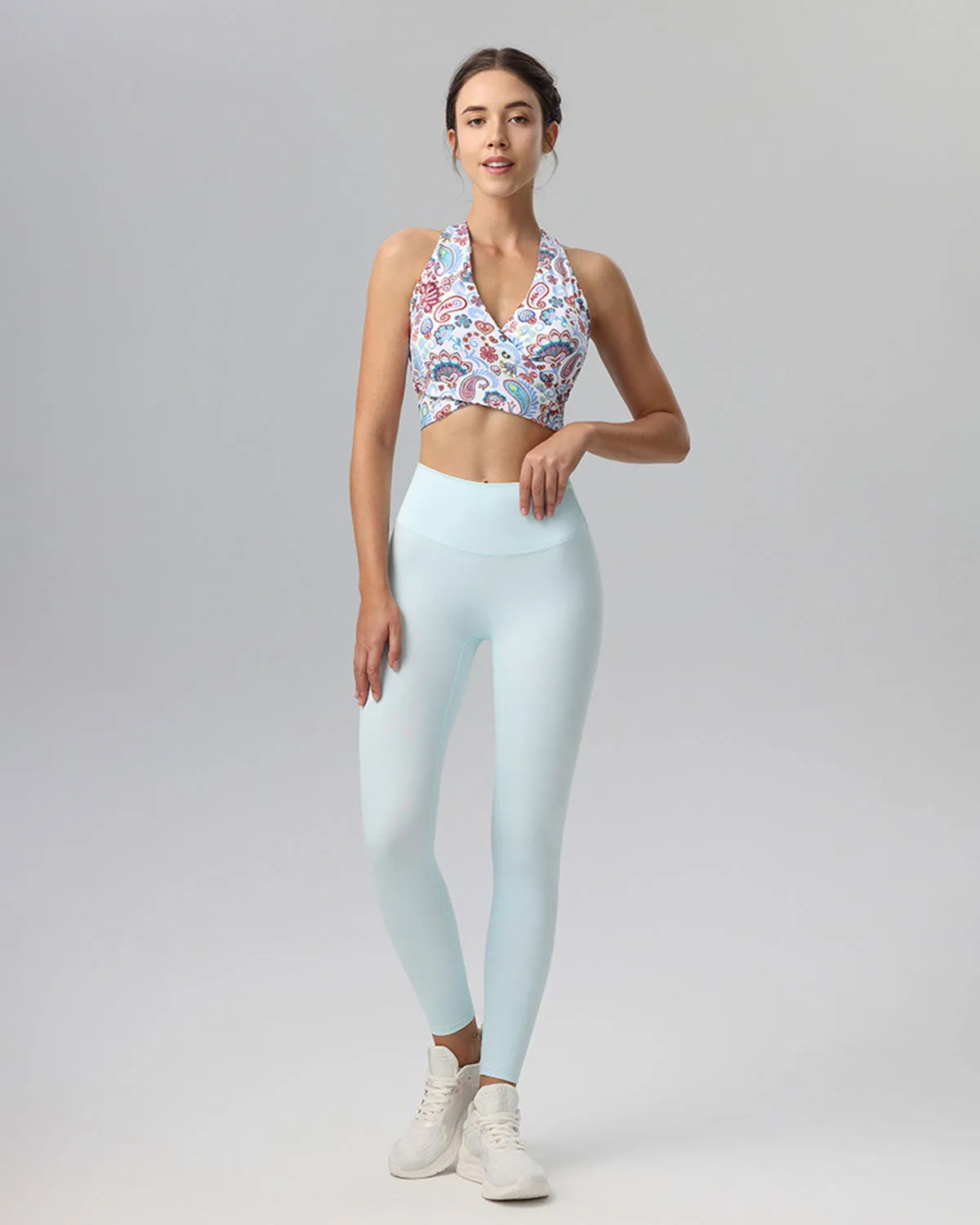 White Floral Backless Tank Top - Light Support sold by rihoas product image thumbnail 3