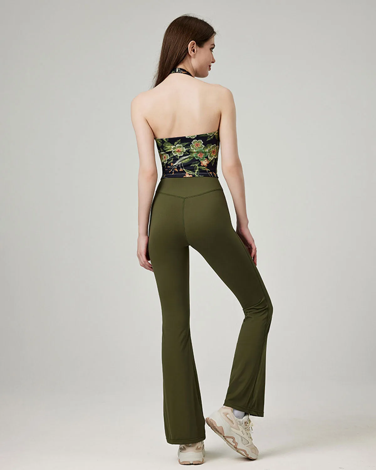 Green Natural Waisted Sleek Leggings sold by rihoas product image thumbnail 3