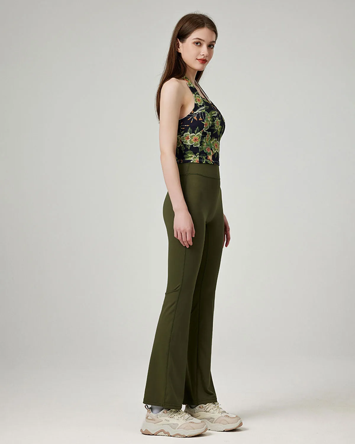 Green Natural Waisted Sleek Leggings sold by rihoas product image thumbnail 2