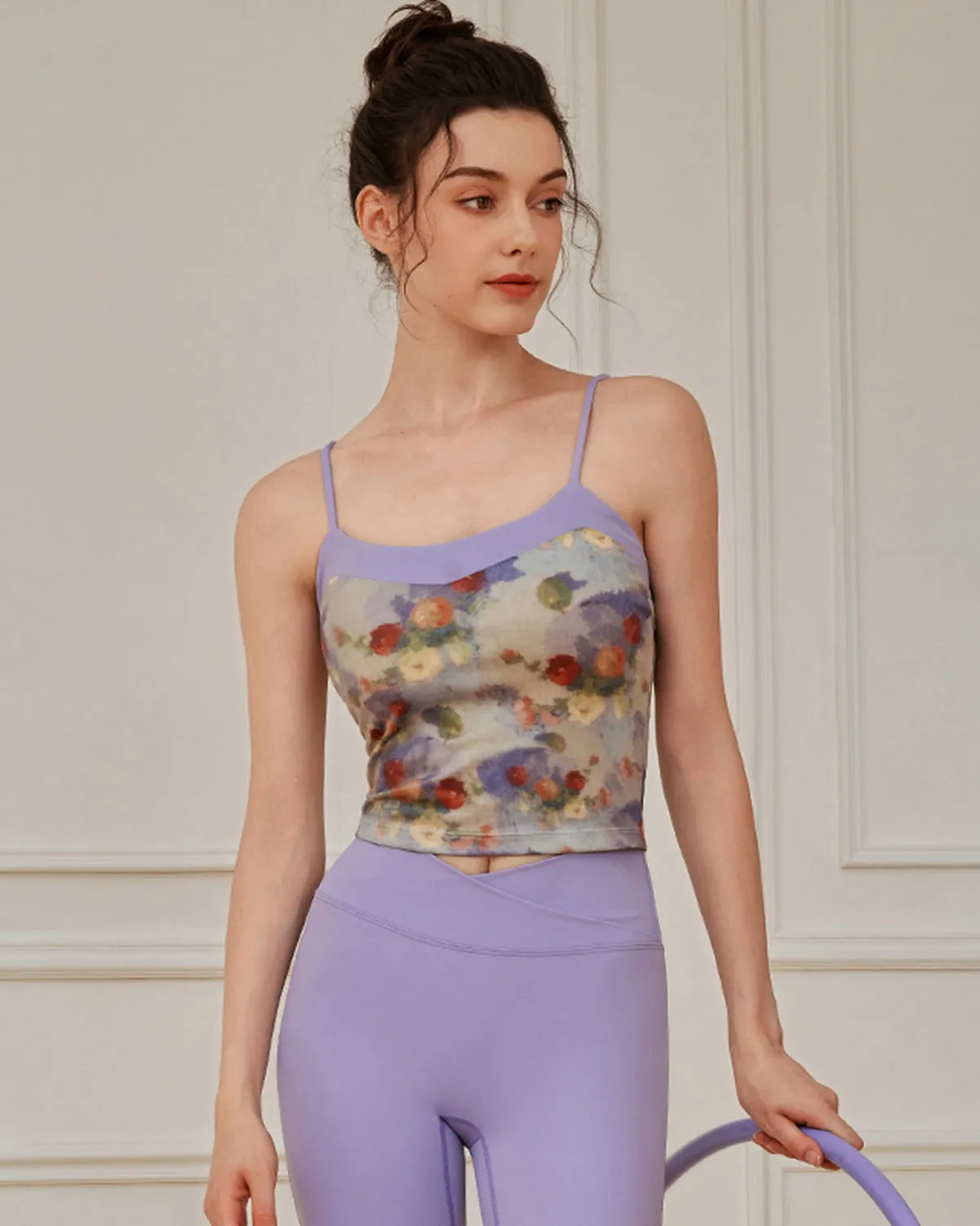 Purple Floral Camis - Medium Support sold by rihoas