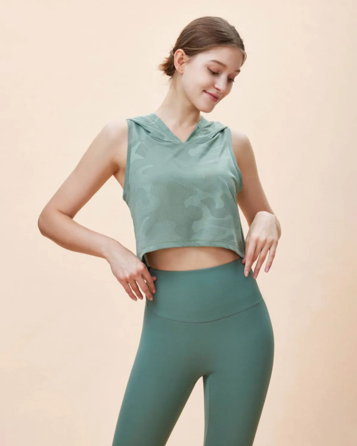 Green Hoodie Tank Top sold by rihoas