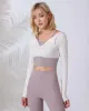 Beige Round Neck Long Sleeve Top - Light Support sold by rihoas
