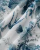 Blue Floral Tie Strap Midi Dress sold by rihoas