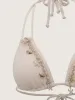 White Shell Embellished Bikini Set sold by rihoas
