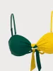 Contrast Twist Bikini Set sold by rihoas