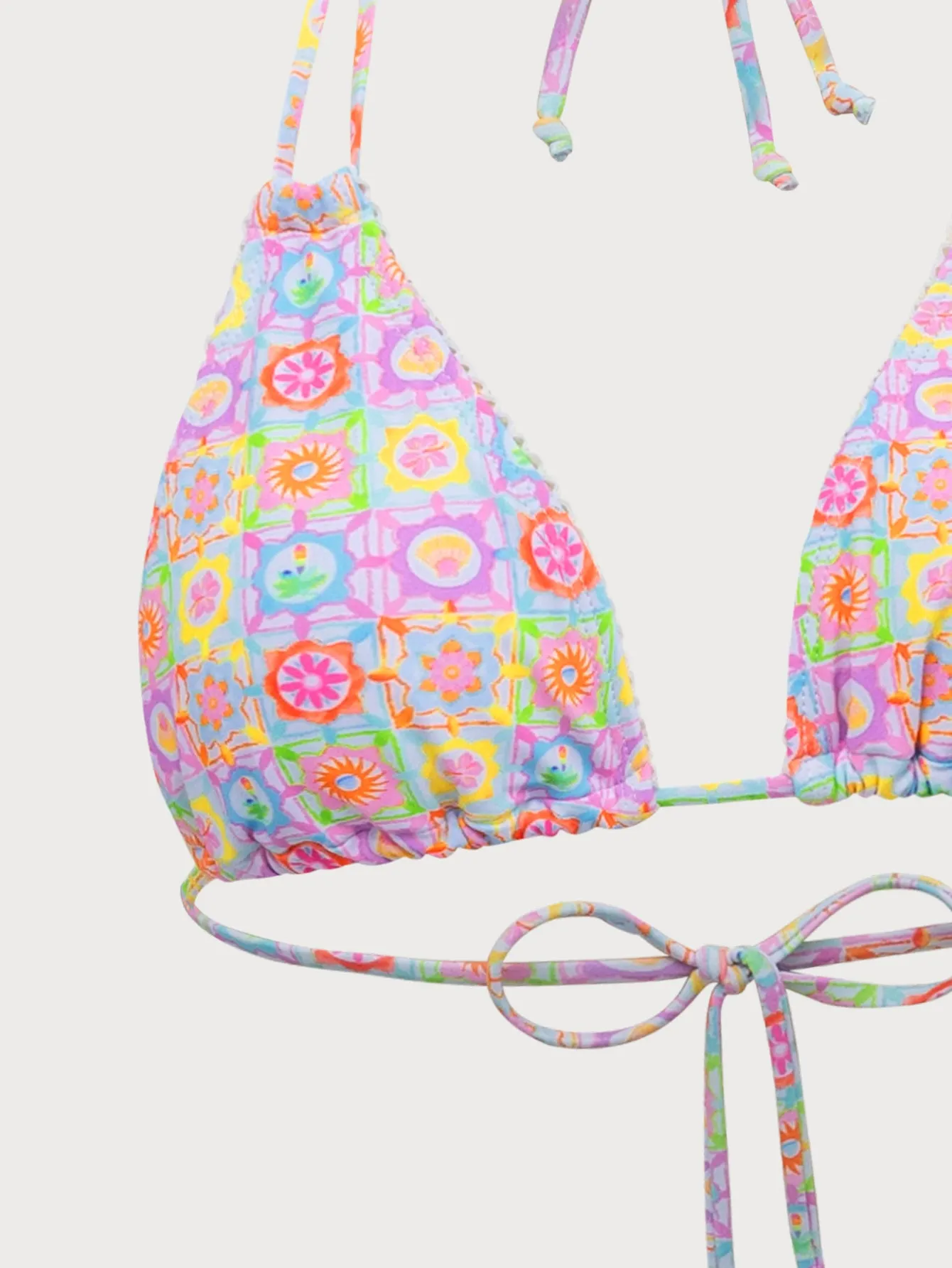 Multi-Color Floral Halter Bikini Set sold by rihoas product image thumbnail 2