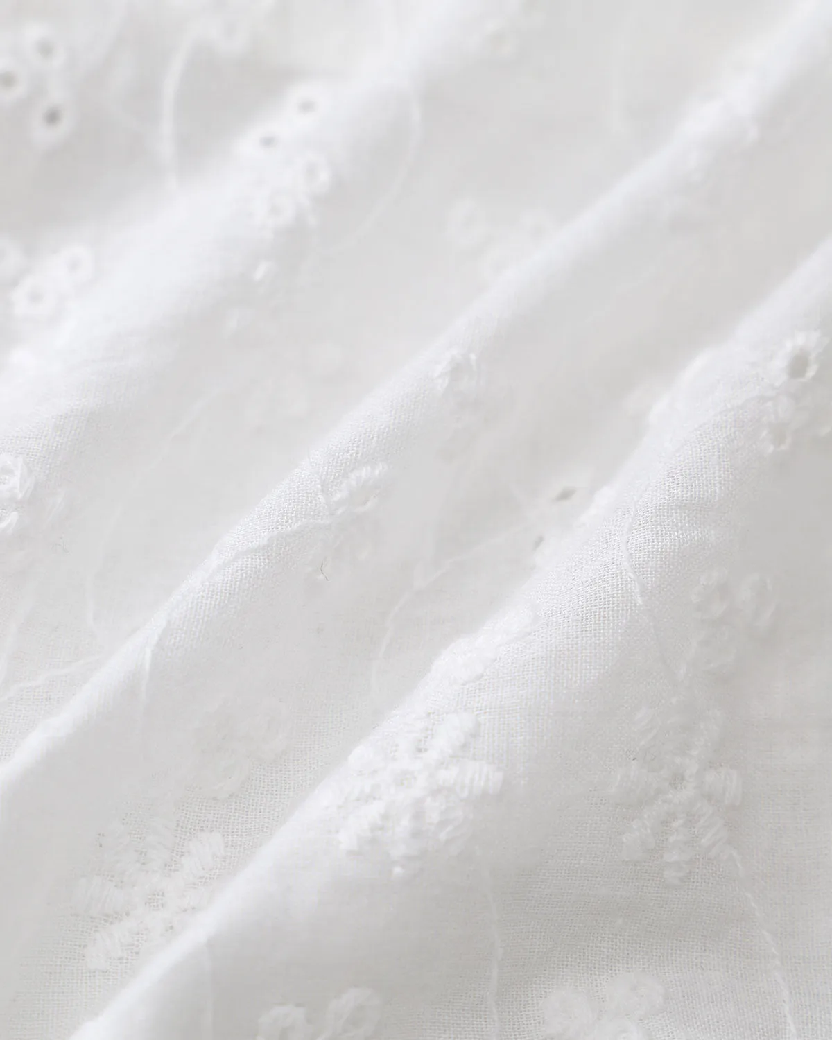 White Floral Puffed Sleeve Blouse sold by rihoas product image thumbnail 3