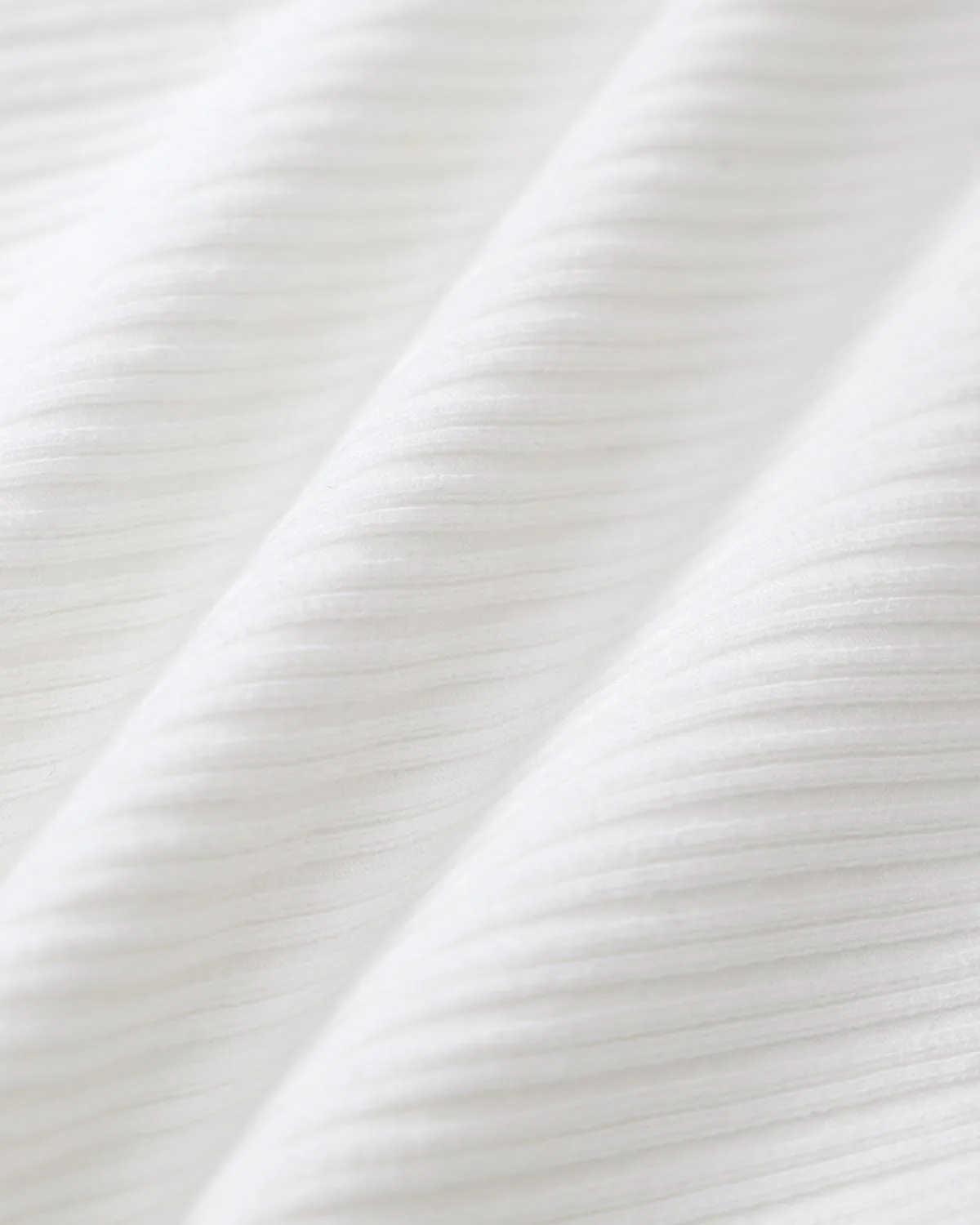 White Square Neck Ribbed Knit Tee sold by rihoas product image thumbnail 3