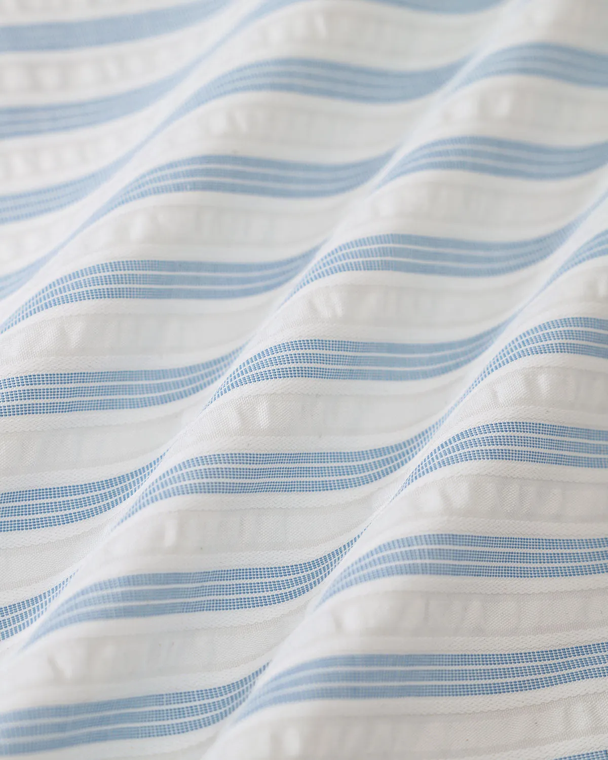 Blue Striped Belted Midi Dress sold by rihoas product image thumbnail 3