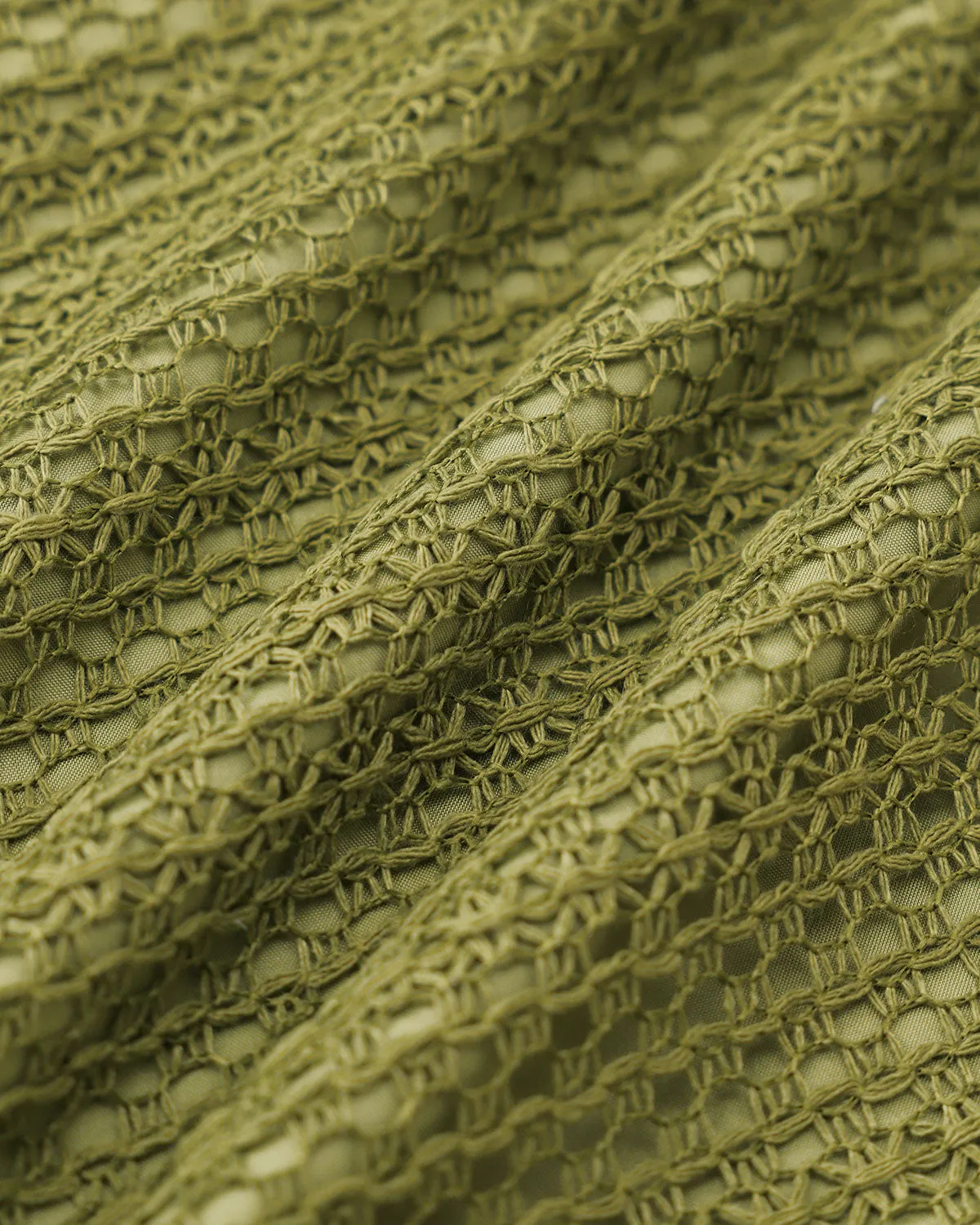 Green Crochet Tie Strap Midi Dress sold by rihoas product image thumbnail 3