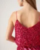 Bettydress-Red Sequin Cropped Cami Top sold by rihoas