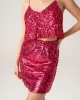 Bettydress-Red Sequin Cropped Cami Top sold by rihoas
