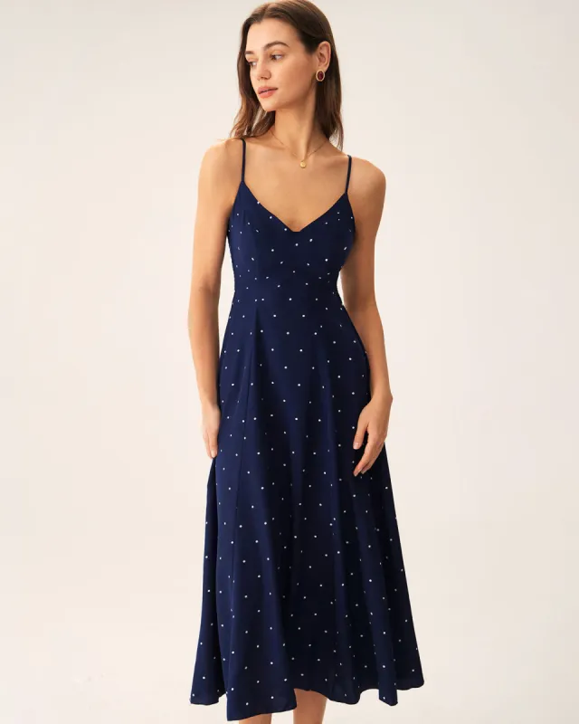 slim fit dress slacks Penny Polka Dot Strapless Dress main image 0