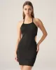 Bettydress-Black Knit Backless Mini Dress sold by rihoas