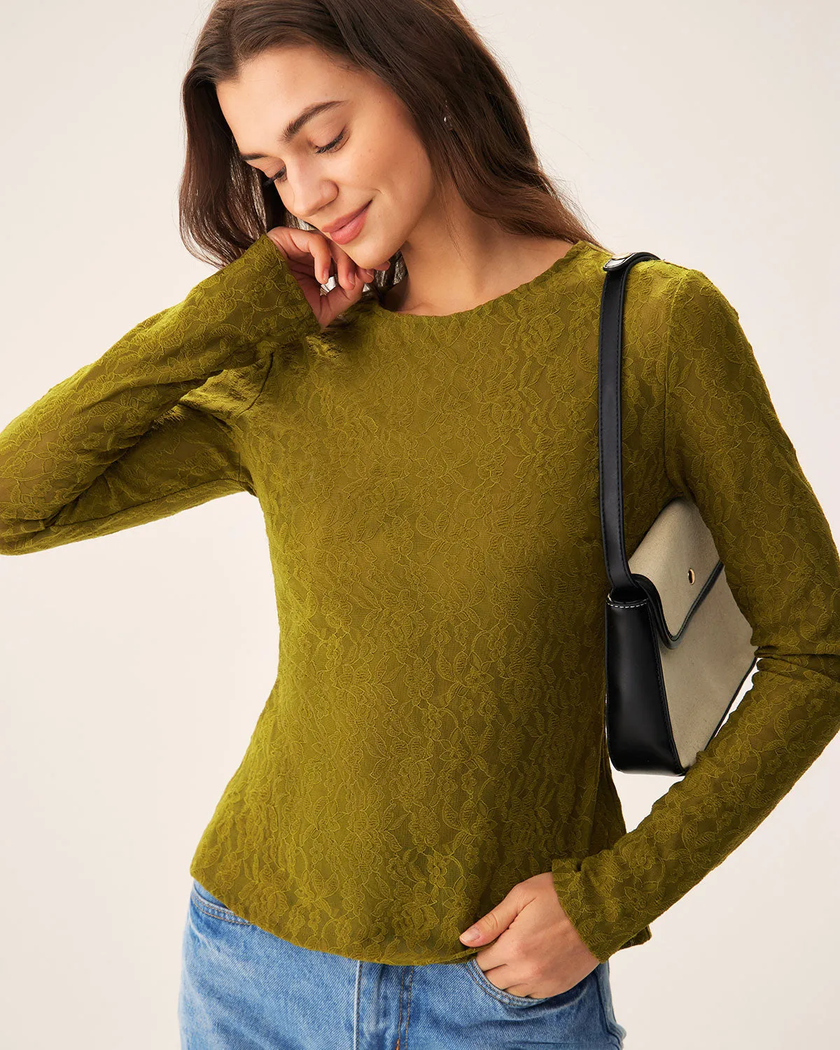 Green Boat Neck Slim Tee sold by rihoas