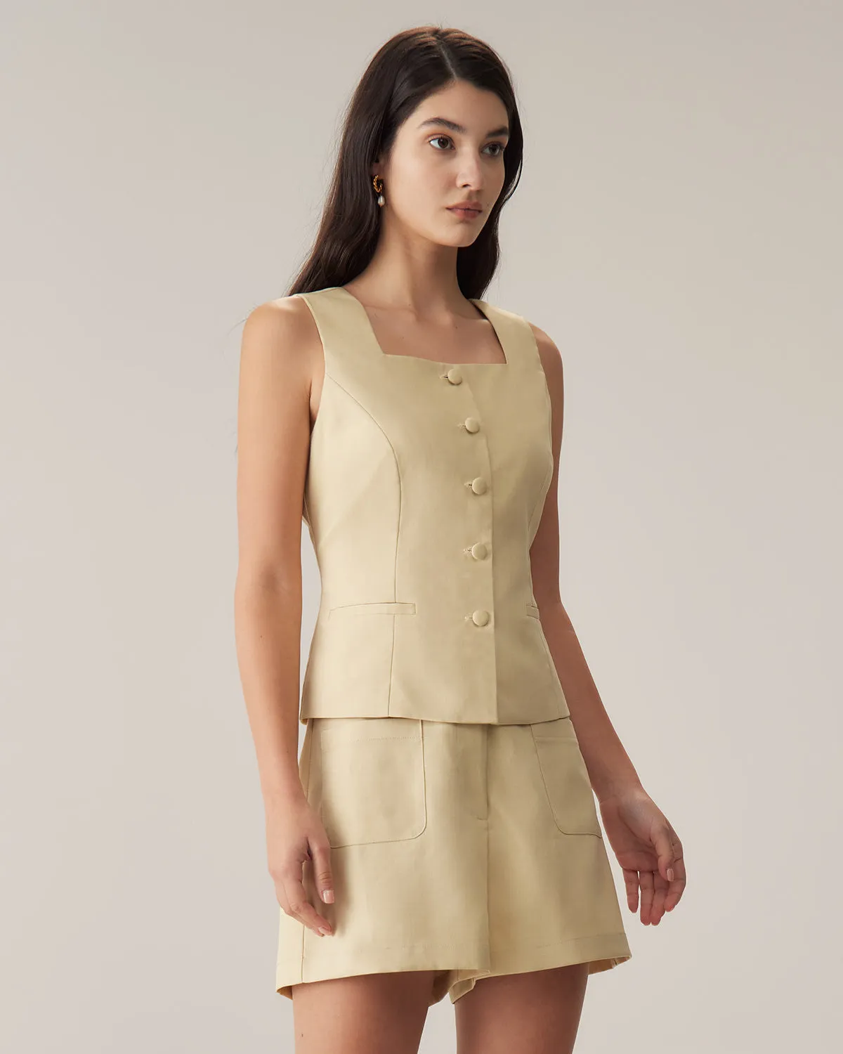 Yellow Pocket Shorts sold by rihoas