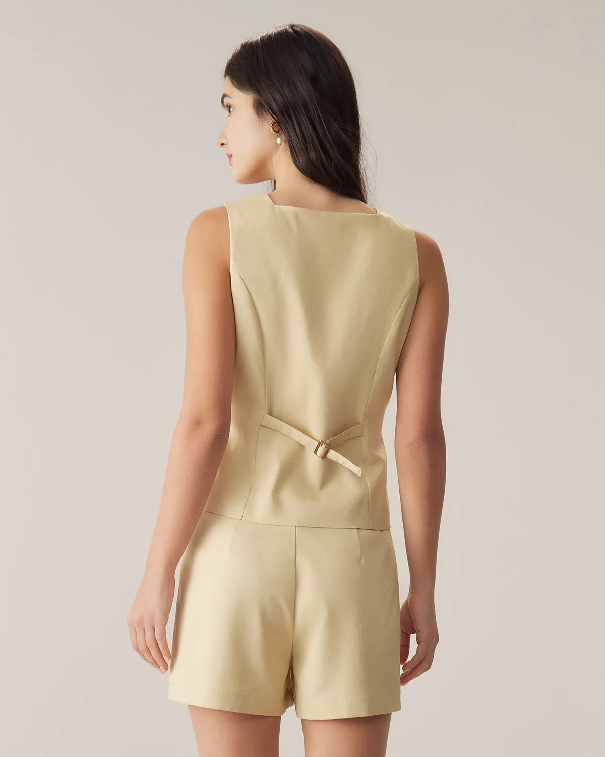 Yellow Pocket Shorts sold by rihoas product image thumbnail 4