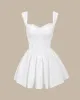 Bettydress-White Sweetheart Neck Corset Slip Mini Dress sold by rihoas