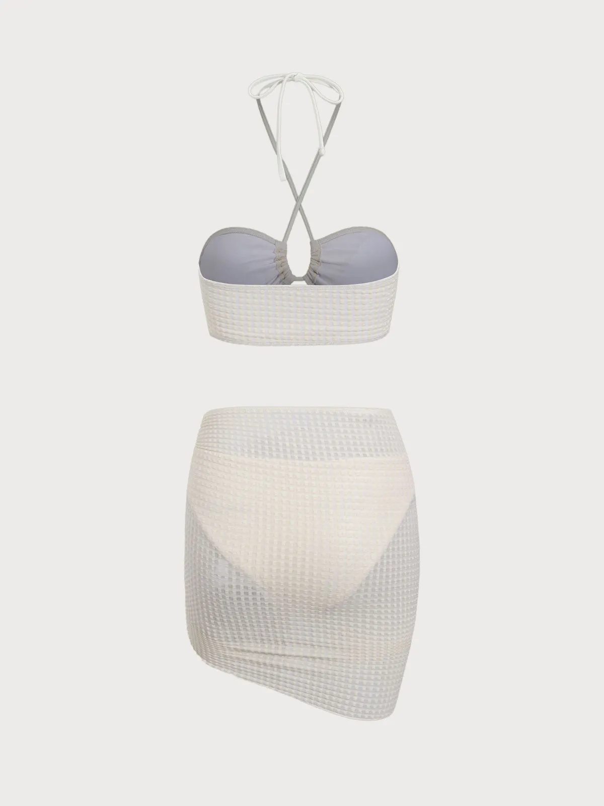 Beige Strapless Bikini Set sold by rihoas product image thumbnail 2