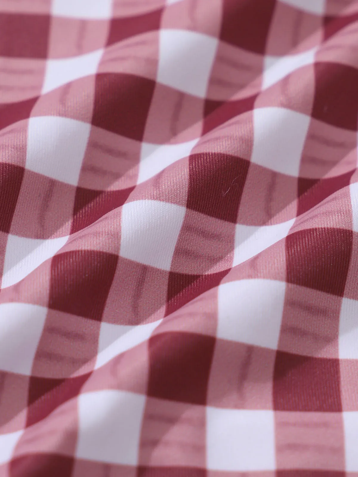 Red Plaid Bandeau Bikini Set sold by rihoas product image thumbnail 3