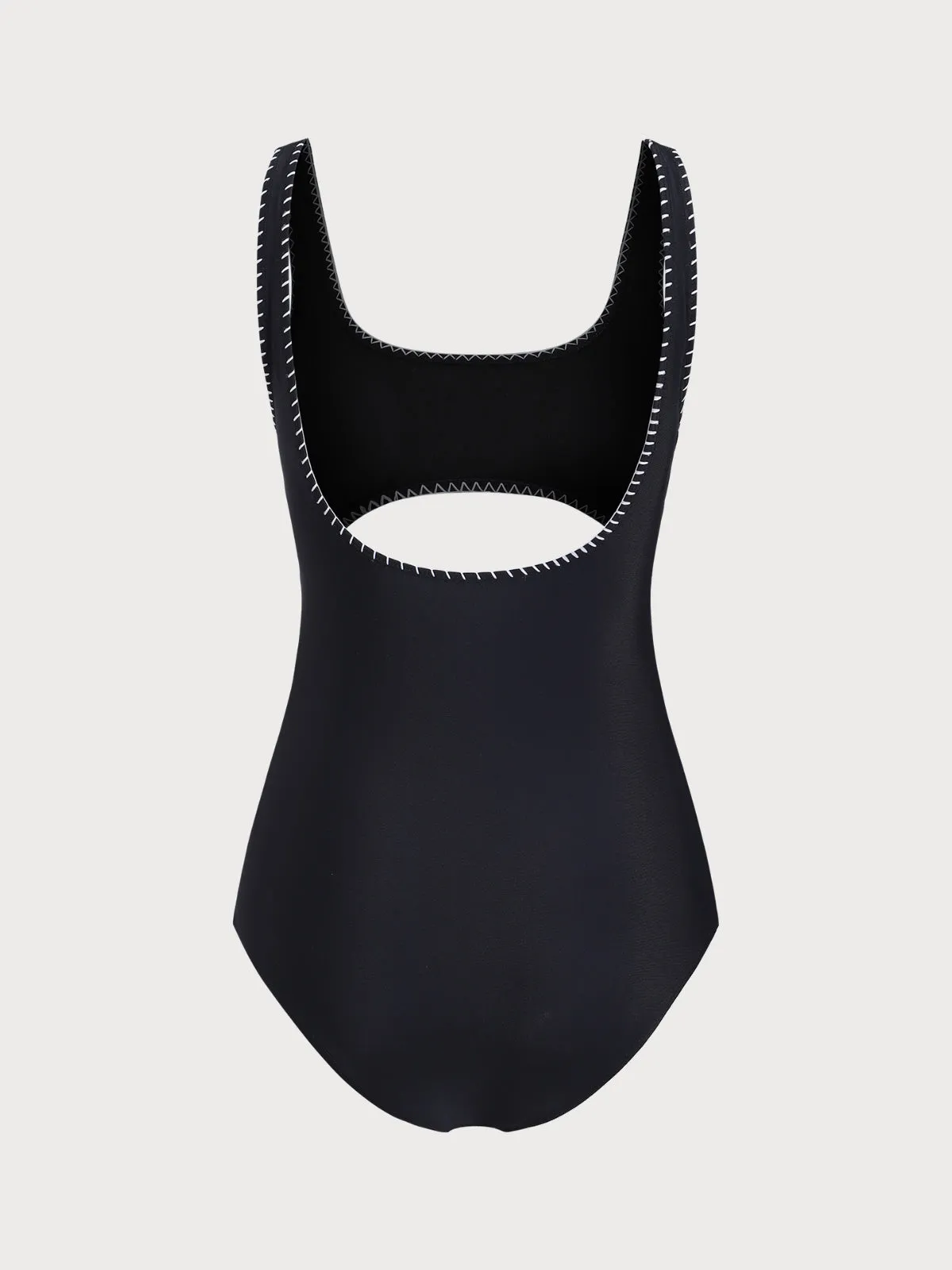 Black Cut Out One-Piece Swimsuit sold by rihoas product image thumbnail 2