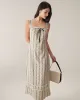 Apricot Striped Slip Maxi Dress sold by rihoas