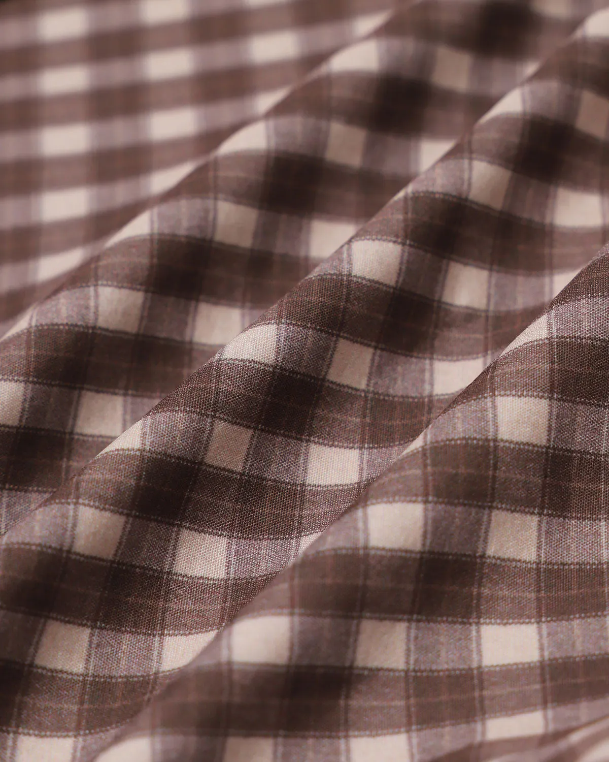 Brown Plaid Round Neck Vest sold by rihoas product image thumbnail 3