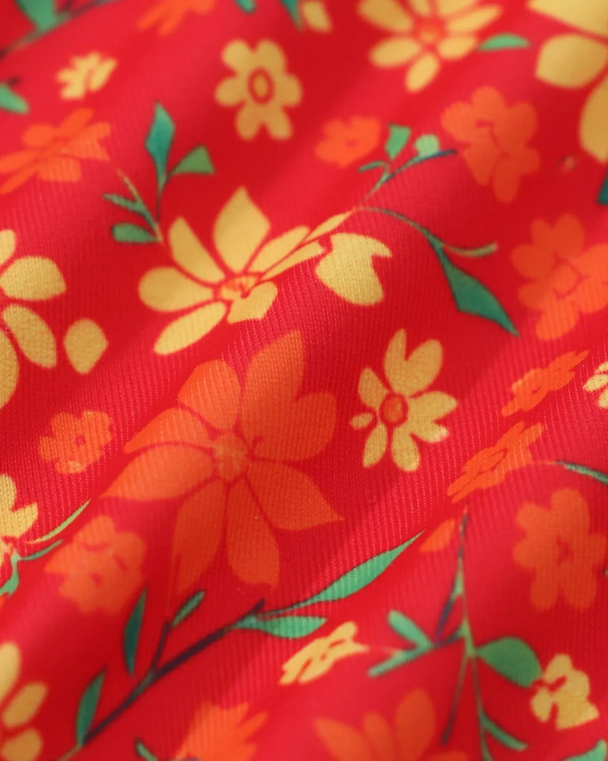 Orange Floral Triangle Halter Bikini Set sold by rihoas product image thumbnail 3