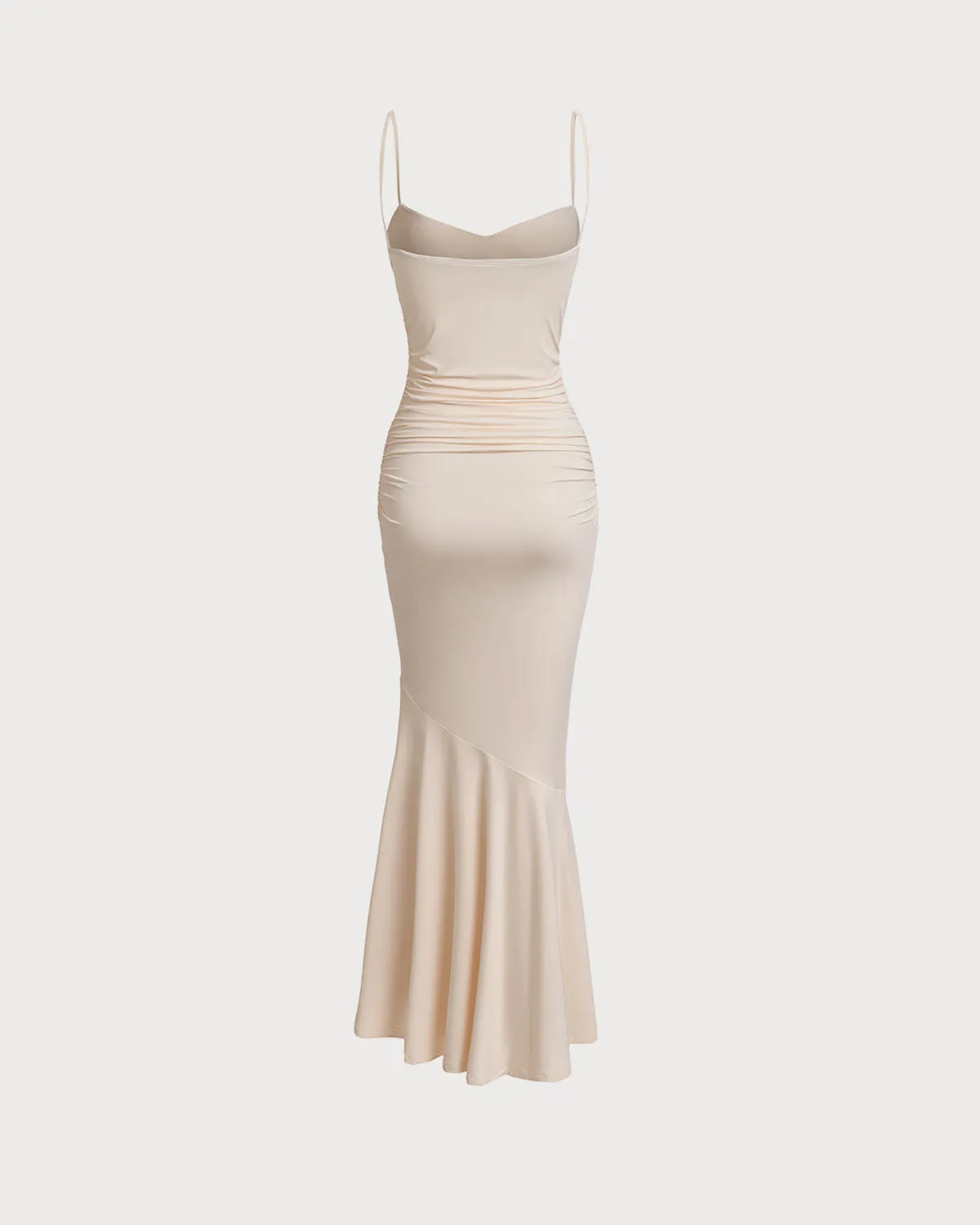 Apricot Corset Mermaid Maxi Dress sold by rihoas product image thumbnail 2