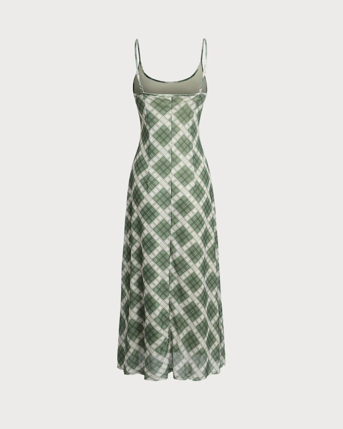 Green Geometric Slip Maxi Dress sold by rihoas product image thumbnail 2