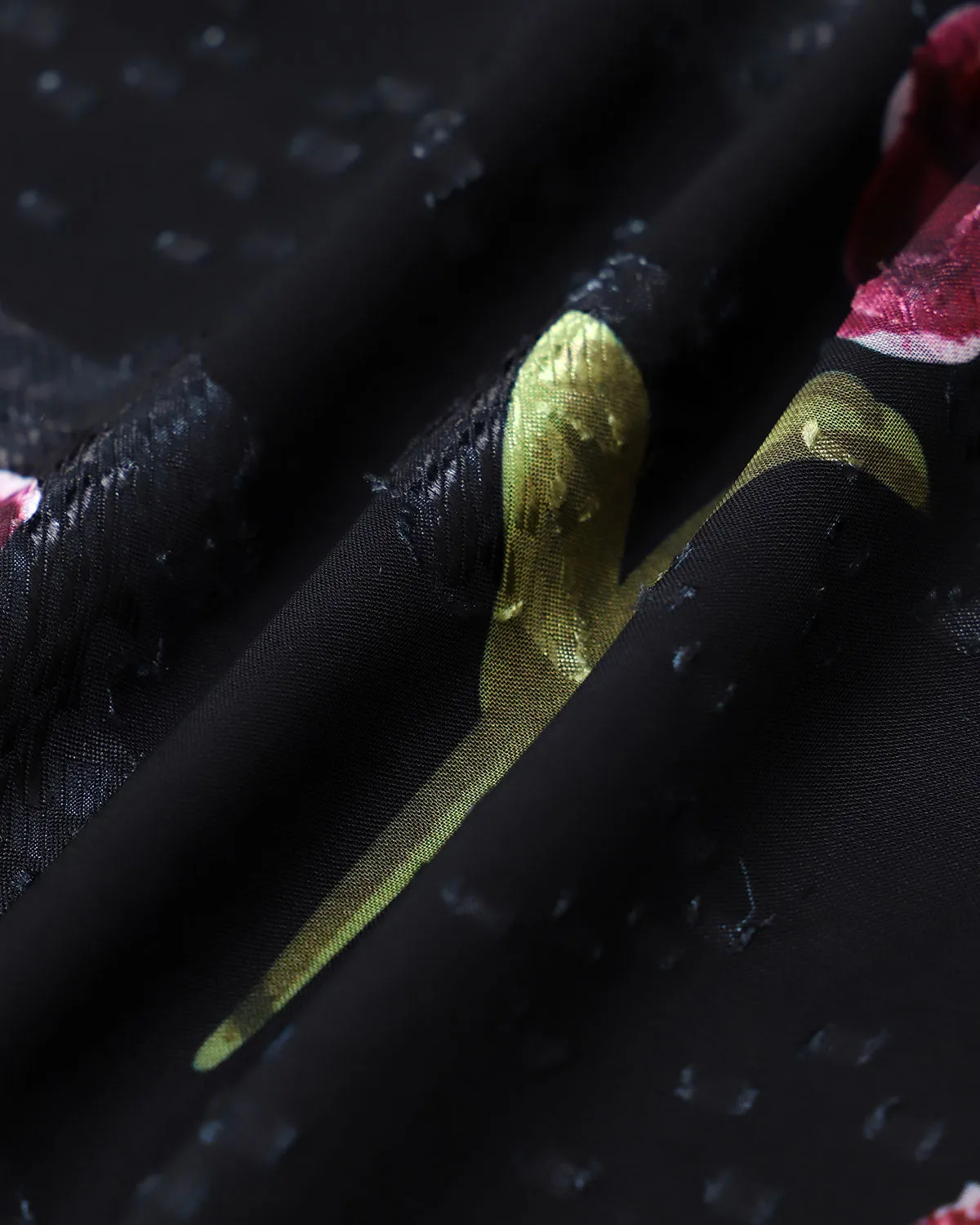 Black Floral High Waisted Mini Skirt sold by rihoas product image thumbnail 3