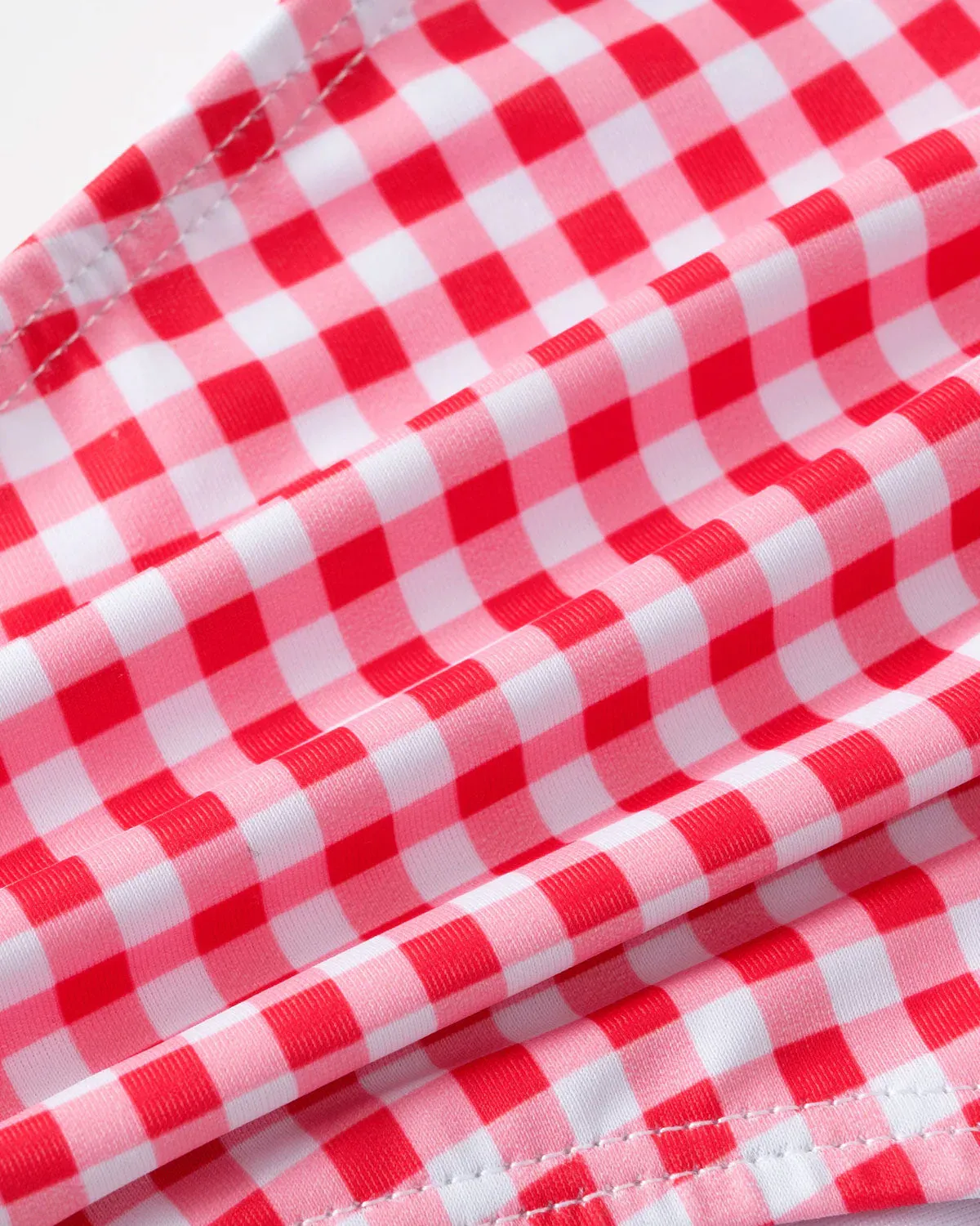 Red Plaid Drawstring Bikini Set sold by rihoas product image thumbnail 3