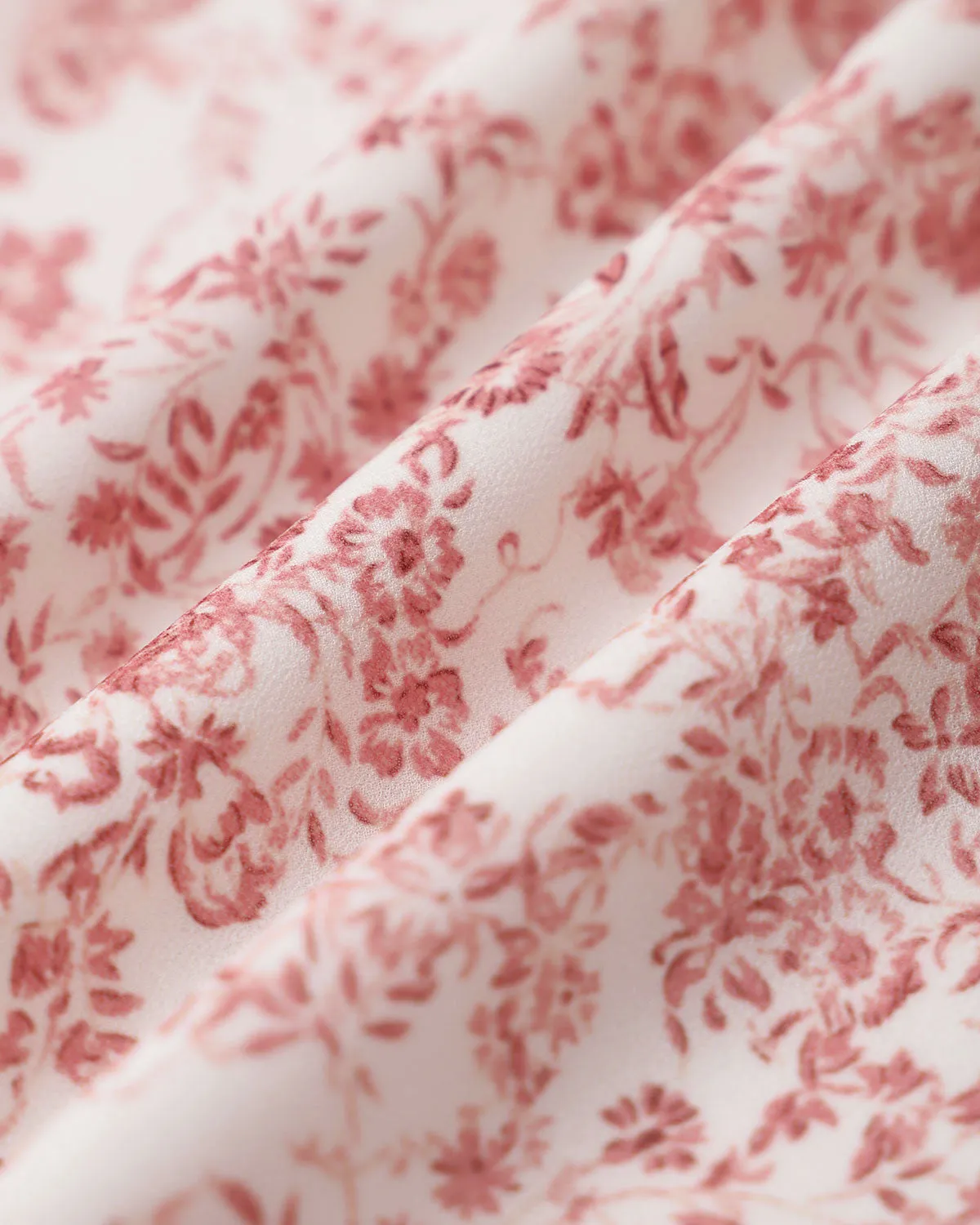 Pink Floral Elastic Waist Flared Skirt sold by rihoas product image thumbnail 3