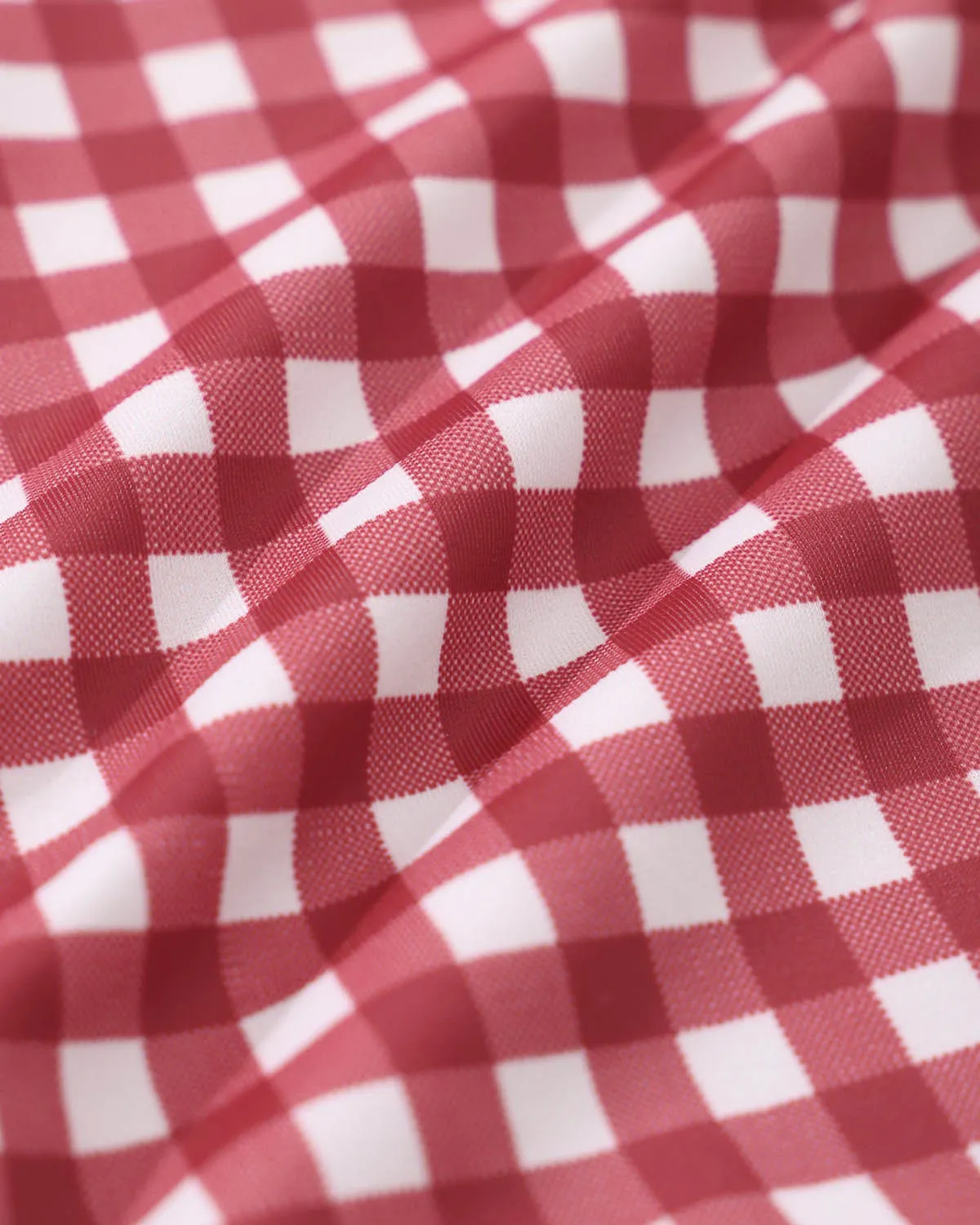 Red Plaid Tie Front Tankini Swimsuit sold by rihoas product image thumbnail 4