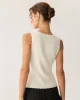 Apricot V Neck Ribbed Tank sold by rihoas