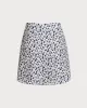 Blue Floral High Waisted Wrap Mini Skirt sold by rihoas