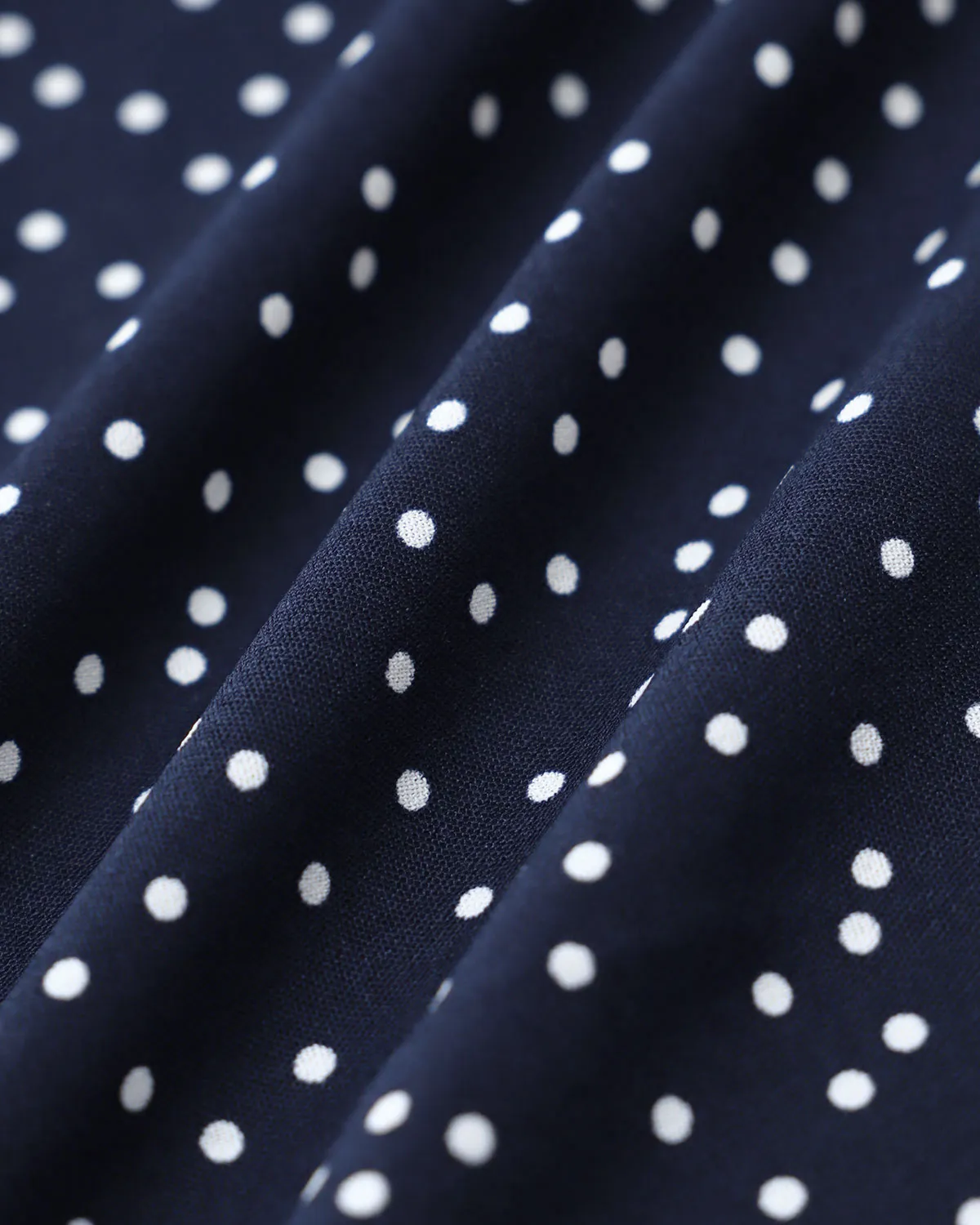 Navy Polka Dot Wrap Mini Skirt sold by rihoas product image thumbnail 3