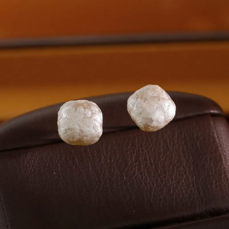 Silver Pearl Earrings sold by rihoas