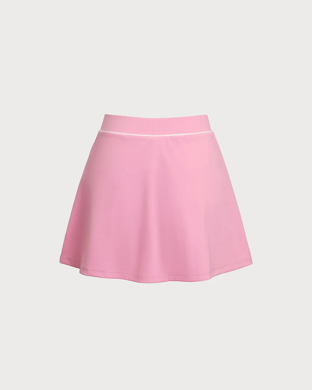Pink High Stretch A-Line Yoga Skirt sold by rihoas product image thumbnail 3