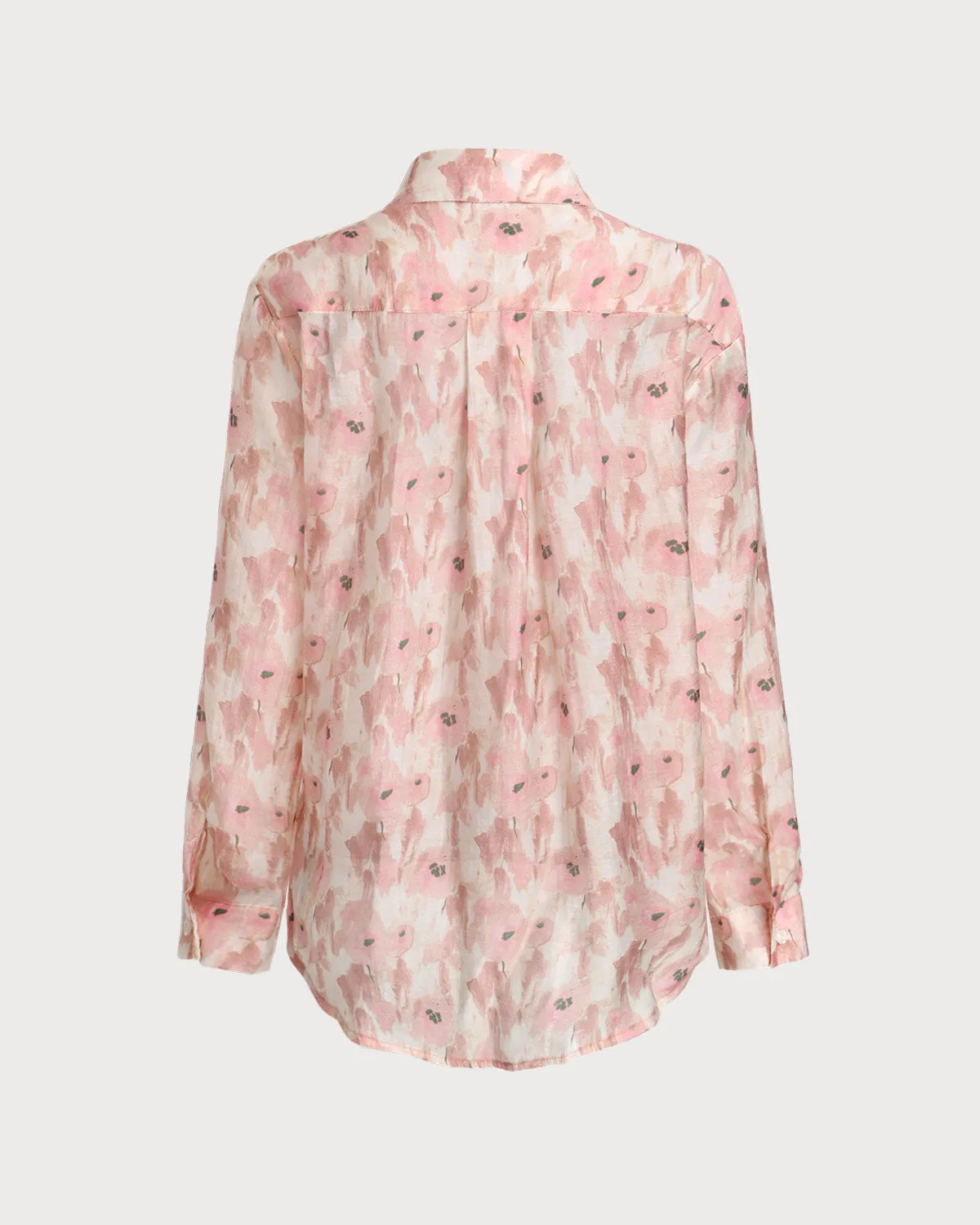 Pink Floral Lyocell Shirt sold by rihoas product image thumbnail 2