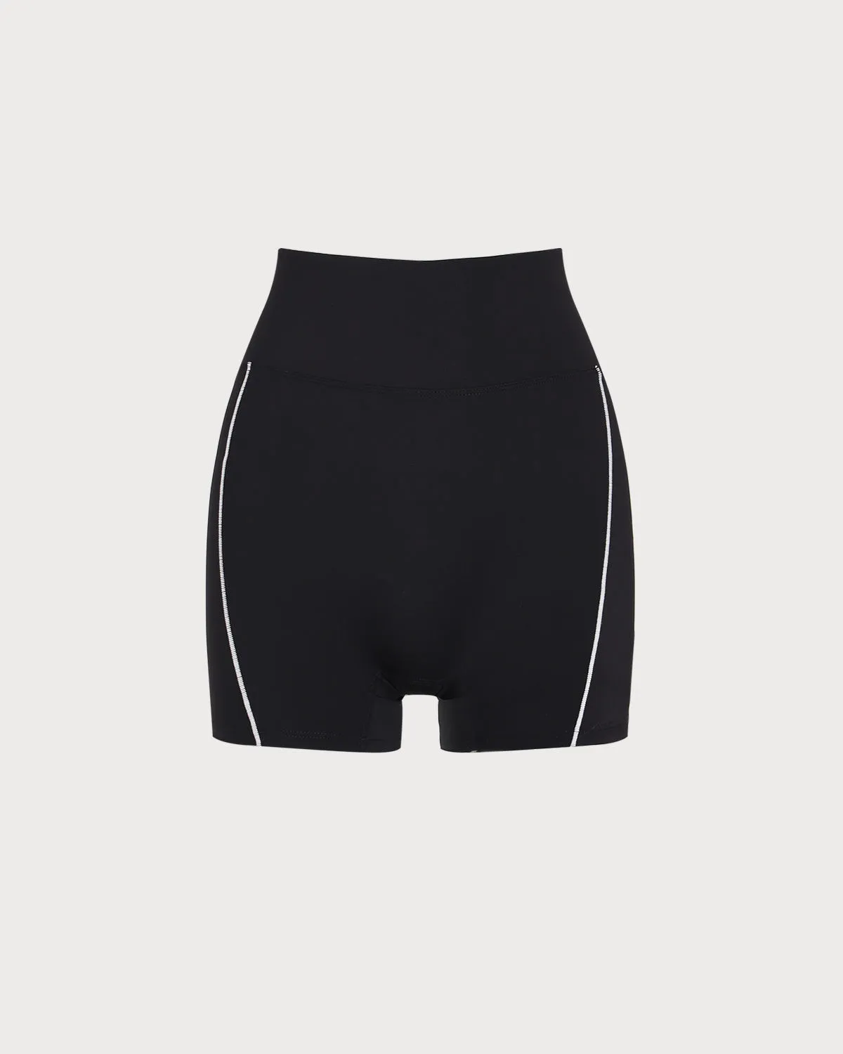 Black High Waisted Yoga Shorts sold by rihoas
