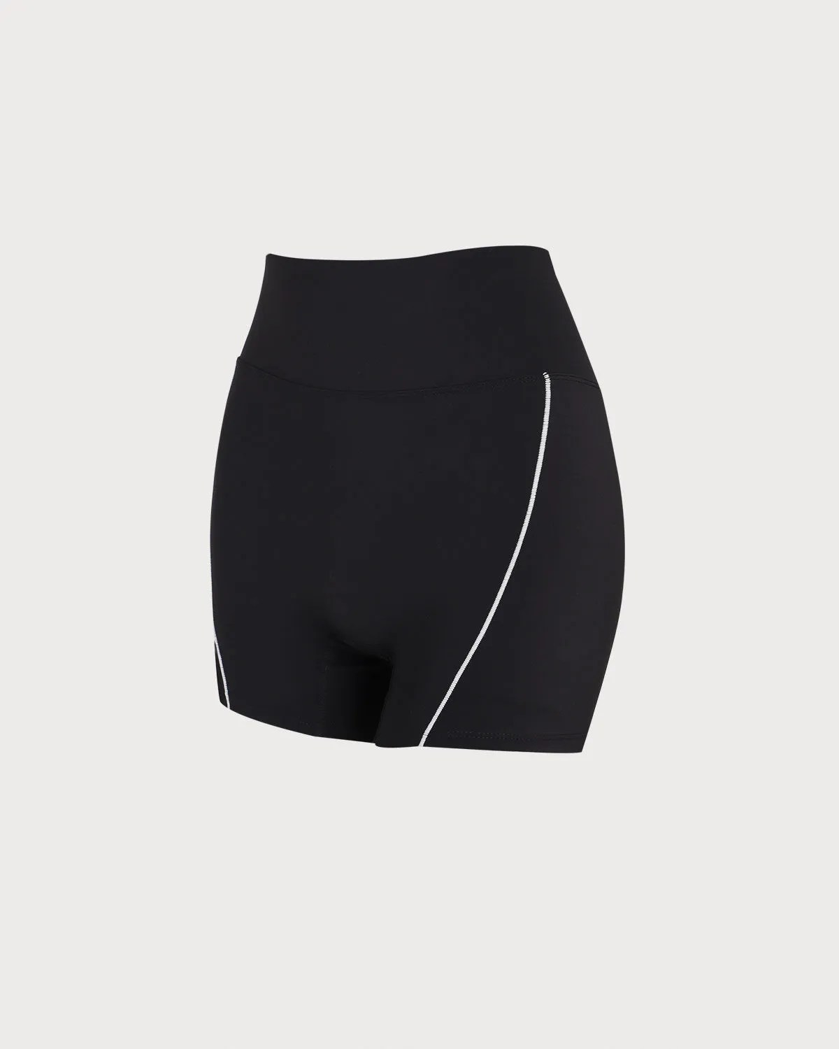 Black High Waisted Yoga Shorts sold by rihoas product image thumbnail 2