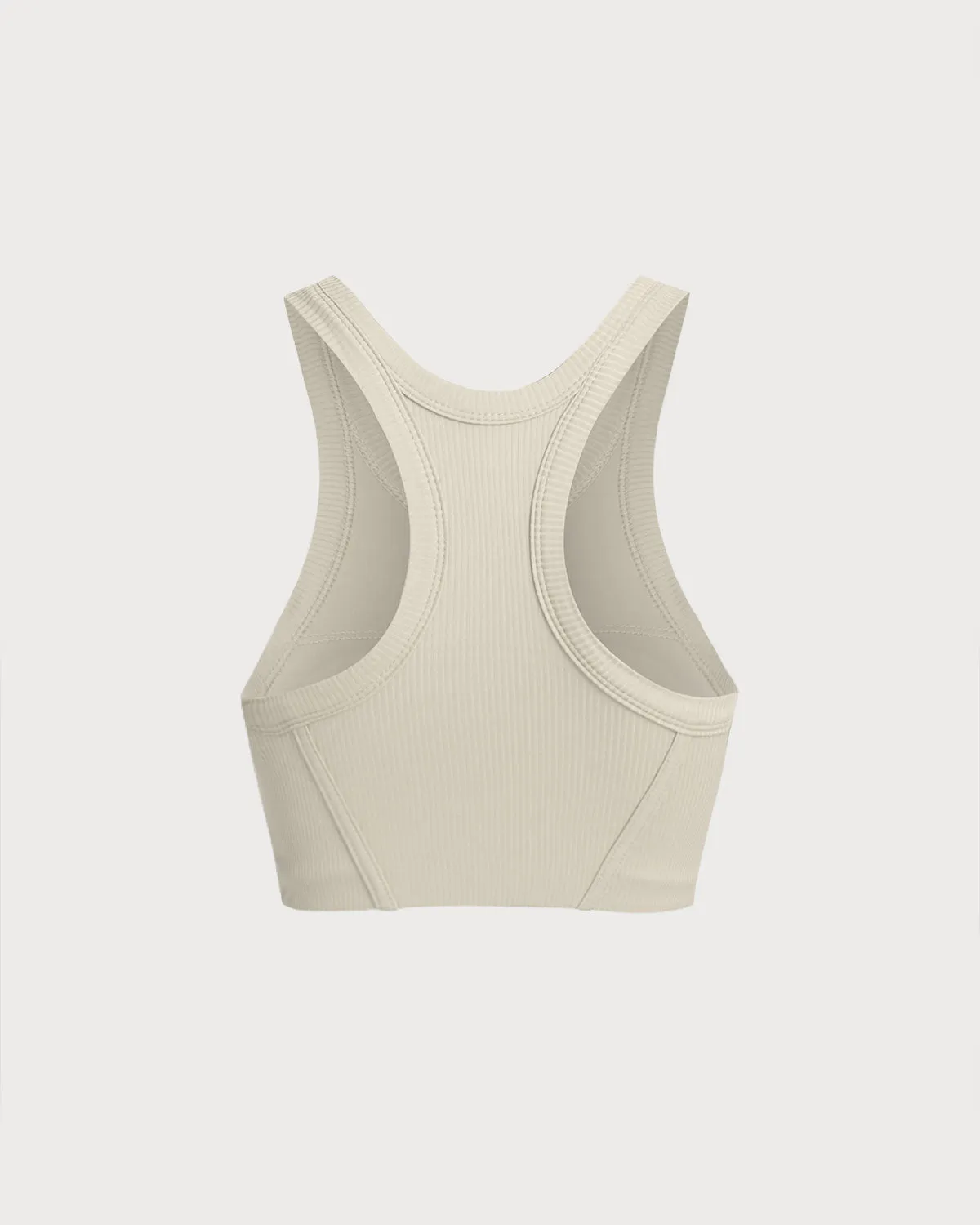 Beige I-back Yoga Tank Top sold by rihoas product image thumbnail 3